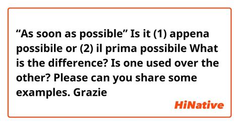 appena possibile in inglese|appena possibile traduzione.